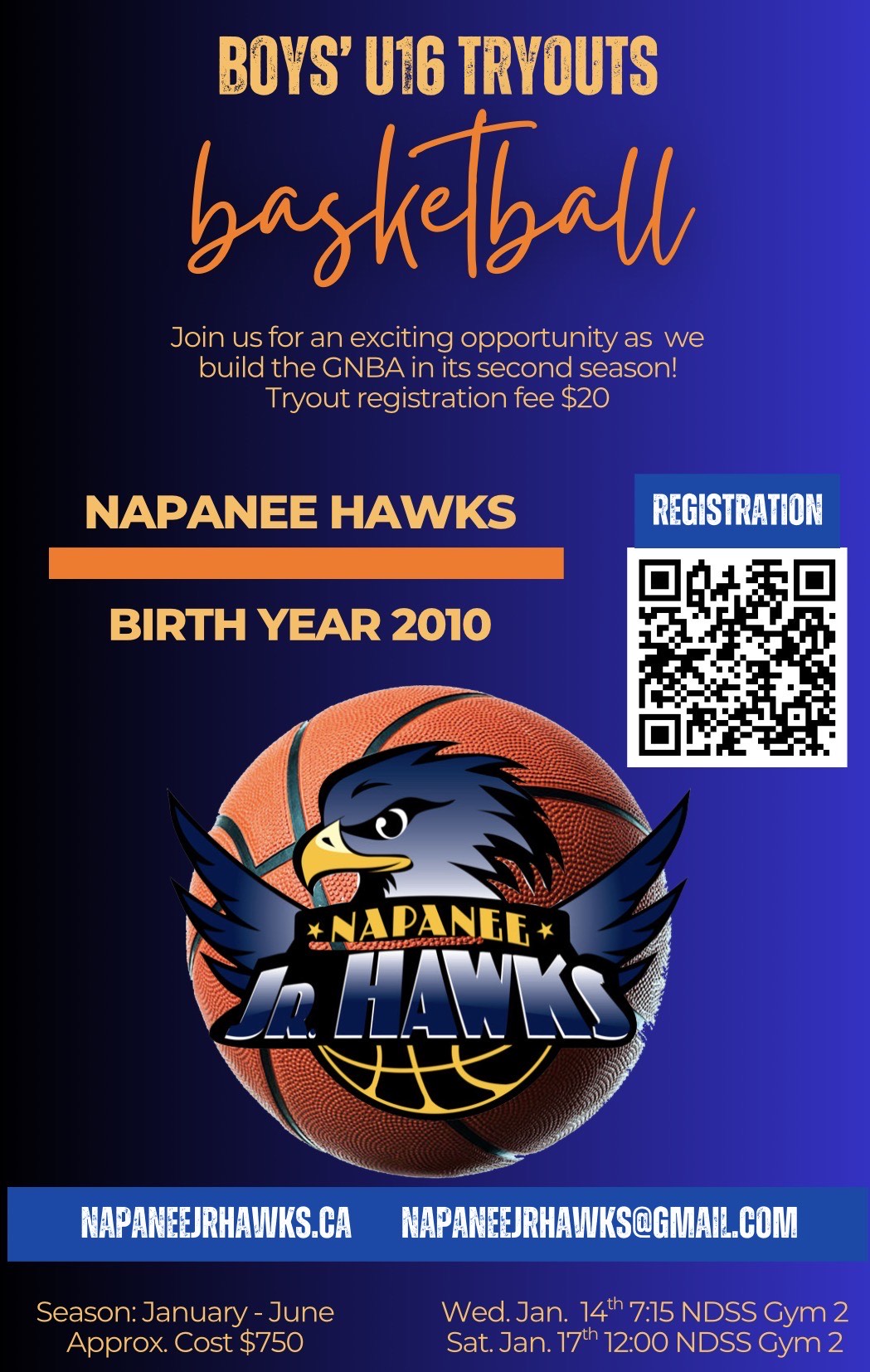Greater Napanee Basketball Association GNBA U16 